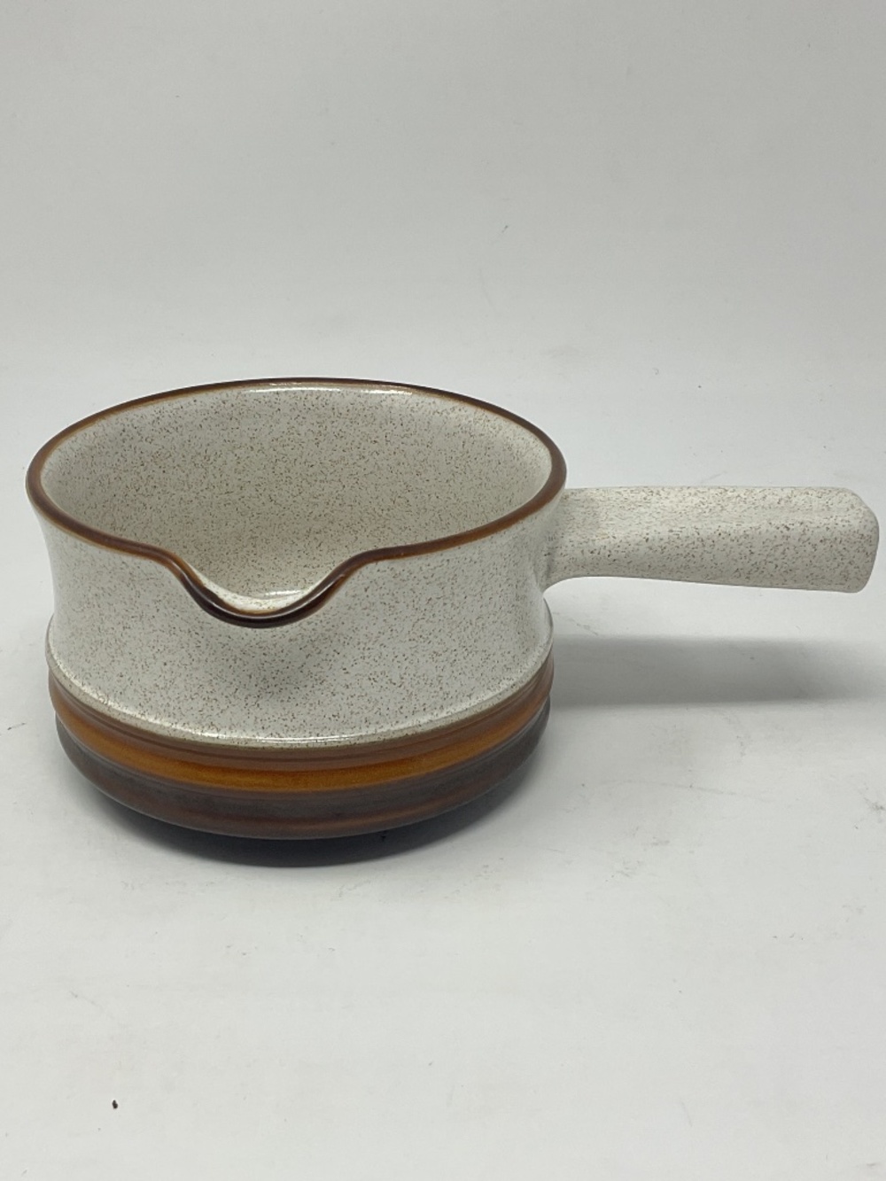 Denby Potters Wheel Rust Stoneware Gravy Boat